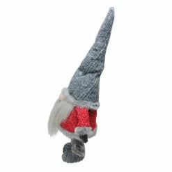 Northlight 23.25" Bobbling Red And Gray Christmas Gnome With Metal Spring Frame -Northlight Shop northlight q526378 40839.1588402578