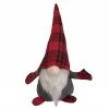 Northlight 13" Red And Black Plaid Gnome Christmas Figure