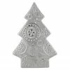 Northlight 9" Metallic Silver Christmas Tree With Star Swirl Design Tabletop Decor