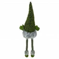 Northlight 21" Black And Dark Green Sitting Boy Gnome With A White Beard Christmas Tabletop Decoration -Northlight Shop northlight q587290 2 99151.1603850823