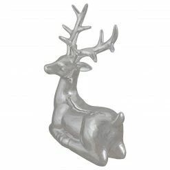 Northlight 10" Metallic Silver Sitting Reindeer Christmas Tabletop Decor -Northlight Shop northlight q587315 4 sample 75976.1665610749