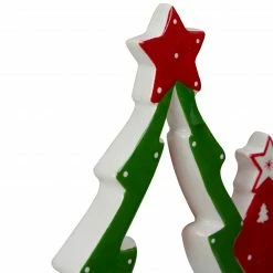 Northlight 9" Green And Red Ceramic Christmas Tree Tabletop Decoration 9 Northlight 9" Green And Red Ceramic Christmas Tree Tabletop Decoration -Northlight Shop northlight q587405 3 sample 71063.1665610749