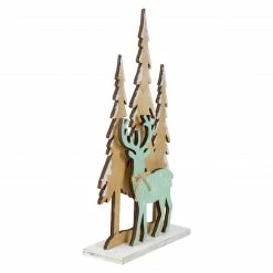 Northlight 10" Natural Wood And Green Reindeer In Woods Christmas Decoration -Northlight Shop northlight q587482 2 sample 26665.1665346761