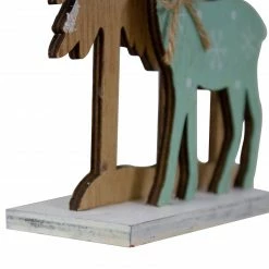 Northlight 10" Natural Wood And Green Reindeer In Woods Christmas Decoration -Northlight Shop northlight q587482 4 sample 96547.1665346761