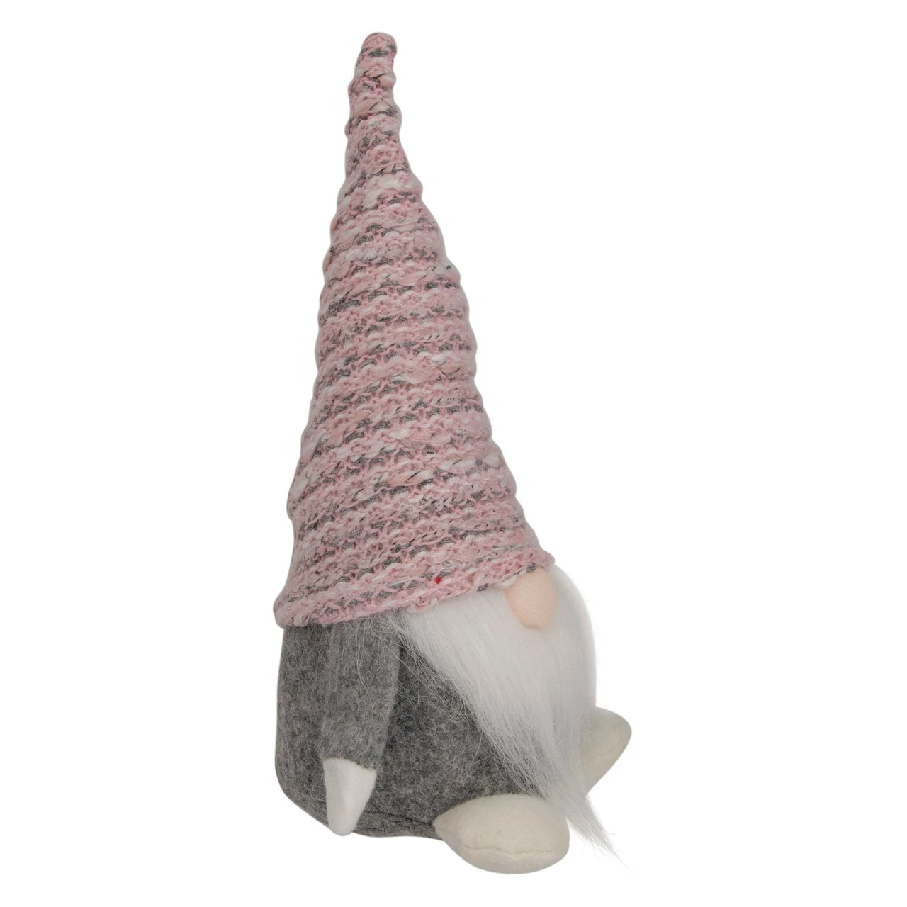 Northlight 7.75" Pink And Gray Gnome Christmas Figure With Knitted Hat 2 Northlight 7.75" Pink And Gray Gnome Christmas Figure With Knitted Hat - Image 2
