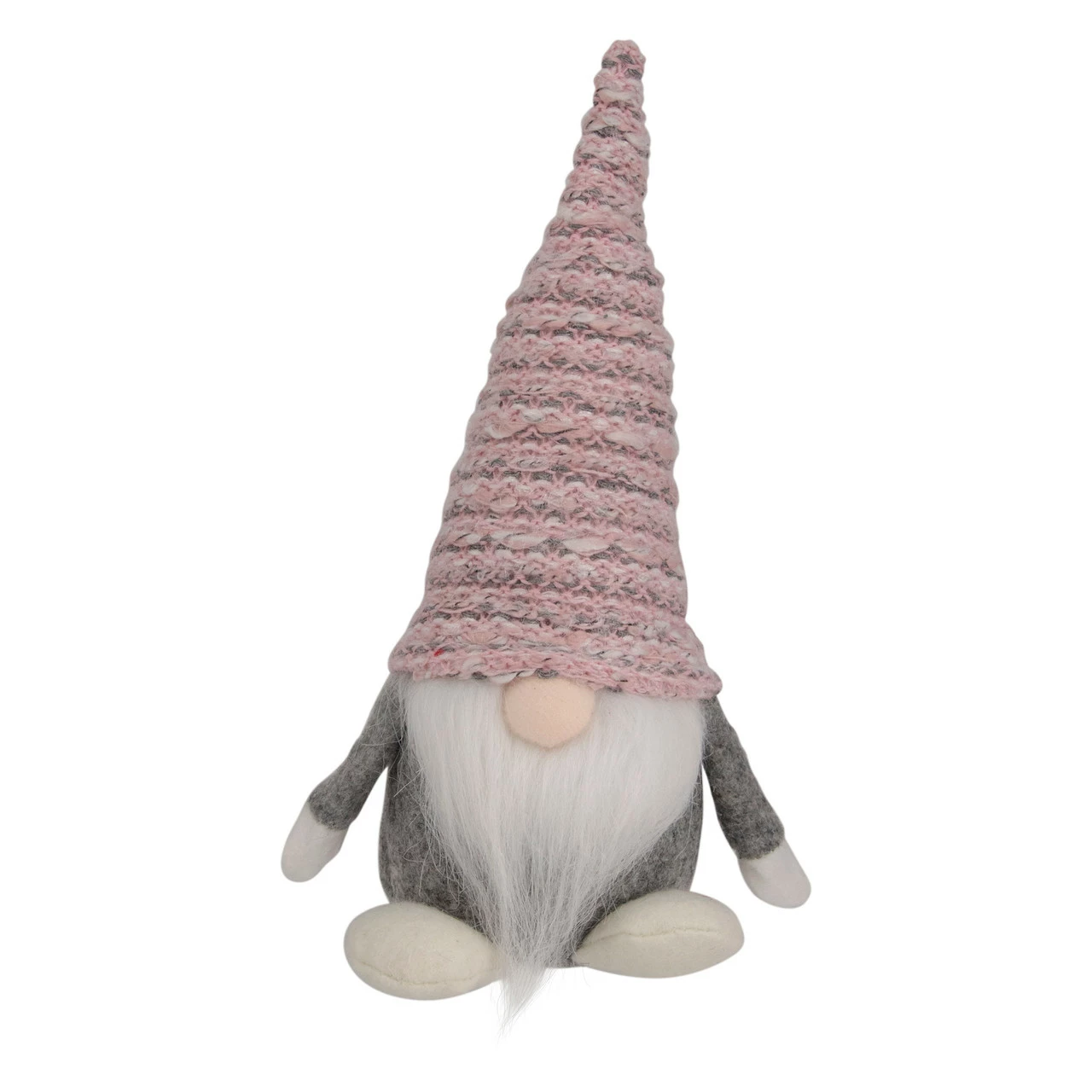 Northlight 7.75" Pink And Gray Gnome Christmas Figure With Knitted Hat 1 Northlight 7.75" Pink And Gray Gnome Christmas Figure With Knitted Hat