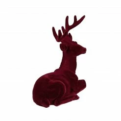 Northlight Set Of 2 Burgundy Sitting Reindeer Christmas Figures 7" -Northlight Shop northlight q592805 3 47676.1665433304