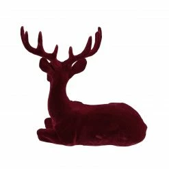 Northlight Set Of 2 Burgundy Sitting Reindeer Christmas Figures 7" -Northlight Shop northlight q592805 4 68071.1665433304