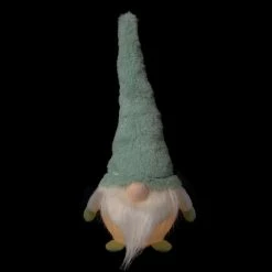 Northlight 13.75" Lighted Plush Green Fur Gnome Christmas Figure -Northlight Shop northlight q592806 onblack 27077.1661968472