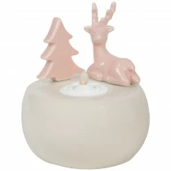 Northlight 4.5" Pink Reindeer With Tree Christmas Tea Light Candle Holder -Northlight Shop northlight q592811 1 47217.1665174310