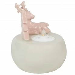 Northlight 4.5" Pink Reindeer With Tree Christmas Tea Light Candle Holder -Northlight Shop northlight q592811 3 50845.1665174310