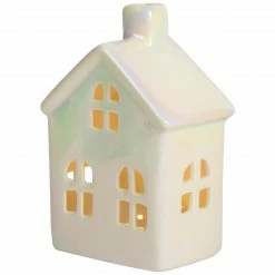 Northlight 6" LED Lighted Ceramic House Christmas Decoration, Warm White Lights -Northlight Shop northlight q592812 4 90024.1665610755