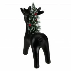 Northlight 7.5" LED Lighted Ceramic Standing Reindeer With Christmas Tree, Warm White Lights -Northlight Shop northlight q592814 4 59461.1643934130