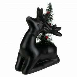 Northlight 6" LED Lighted Ceramic Sitting Reindeer With Christmas Tree, Warm White Lights -Northlight Shop northlight q592815 3 64017.1643934137