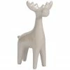 Northlight 5.5" Pearlized Cream Ceramic Moose Christmas Figure