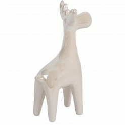 Northlight 5.5" Pearlized Cream Ceramic Moose Christmas Figure -Northlight Shop northlight q592819 2 05769.1664551957