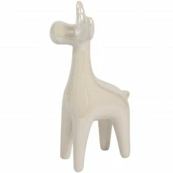 Northlight 5.5" Pearlized Cream Ceramic Moose Christmas Figure -Northlight Shop northlight q592819 3 55838.1665611044