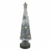 Northlight 29" LED Lighted Gray And White Tabletop Christmas Tree