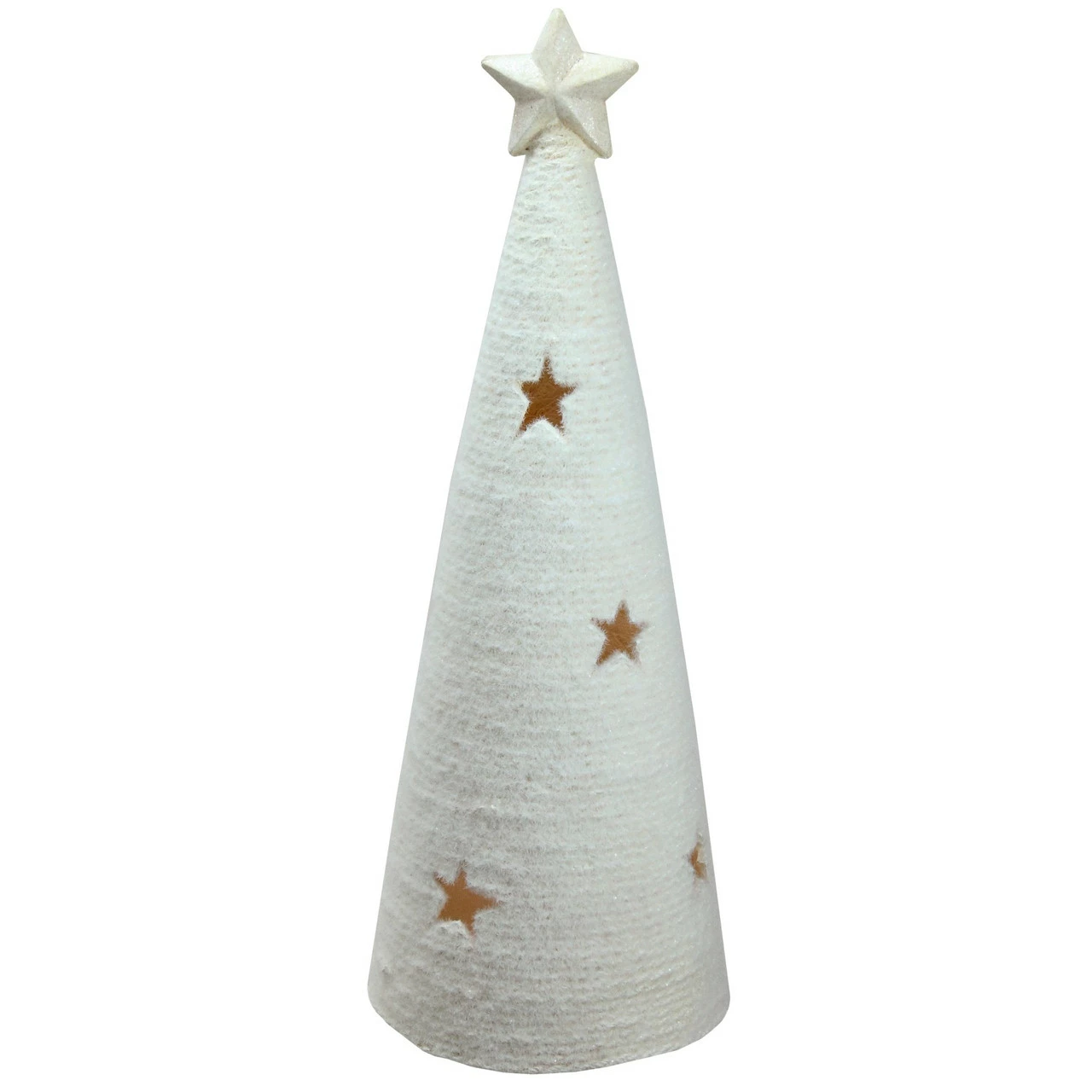 Northlight 25.5" White LED Lighted Tree With Star Cutout Christmas Tabletop Decor 2 Northlight 25.5" White LED Lighted Tree With Star Cutout Christmas Tabletop Decor - Image 2