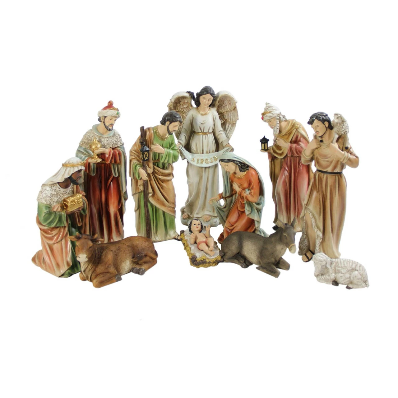 Northlight 11pc Vibrantly Colored Traditional Religious Christmas Nativity Figurine Set 15.5" 3 Northlight 11pc Vibrantly Colored Traditional Religious Christmas Nativity Figurine Set 15.5" - Image 3