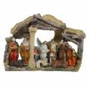 Northlight 18" Traditional Religious Christmas Nativity With Stable House Decoration