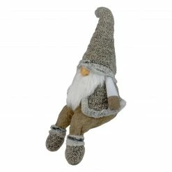 Northlight 17" Gray And Beige Sitting Christmas Gnome Decoration -Northlight Shop northlight qs28583 4 58156.1588402562