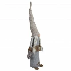 Northlight 27" Gray And Beige Girl Christmas Gnome With Plaid Toy Sack Figure 7 Northlight 27" Gray And Beige Girl Christmas Gnome With Plaid Toy Sack Figure -Northlight Shop northlight qs89532 2 sample 34720.1603850822