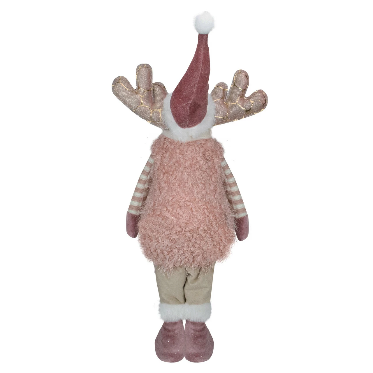 Northlight 26-Inch Pink And Beige Standing Boy Moose Christmas Tabletop Figurine 5 Northlight 26-Inch Pink And Beige Standing Boy Moose Christmas Tabletop Figurine - Image 5