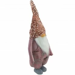 Northlight 30" Pink And Gray Plaid Tall Christmas Gnome Tabletop Figure -Northlight Shop northlight qs89547 2 sample 65424.1604628882