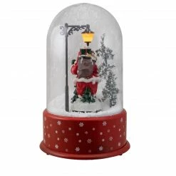 Northlight 11.75" Lighted Santa With Street Light Snowing Christmas Globe -Northlight Shop northlight r27470 2 11002.1588406370