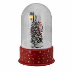 Northlight 11.75" Lighted Santa With Street Light Snowing Christmas Globe -Northlight Shop northlight r27470 3 00085.1588406370