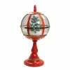Northlight 23.5" Lighted Red Musical Snowing Christmas Tree Street Lamp