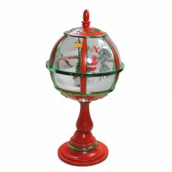 Northlight 23.5" Lighted Red Musical Snowing Santa With Christmas Tree Street Lamp -Northlight Shop northlight r88524 1 89472.1602424086