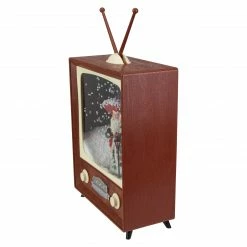 Northlight 12" LED Lighted Musical Snowing Santa TV Set Christmas Decoration -Northlight Shop northlight r91784 2 25443.1661885792