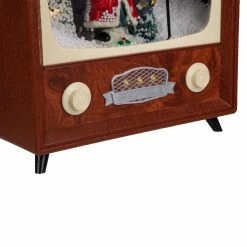 Northlight 12" LED Lighted Musical Snowing Santa TV Set Christmas Decoration -Northlight Shop northlight r91784 5 18929.1661885792