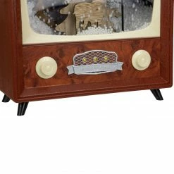 Northlight 12" LED Lighted Musical Snowing Reindeer TV Set Christmas Decoration -Northlight Shop northlight r91789 4update 10081.1666129165