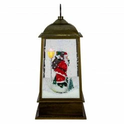Northlight 13.5" LED Lighted Snowing Musical Santa Christmas Lantern -Northlight Shop northlight r92473 4 07752.1661885817