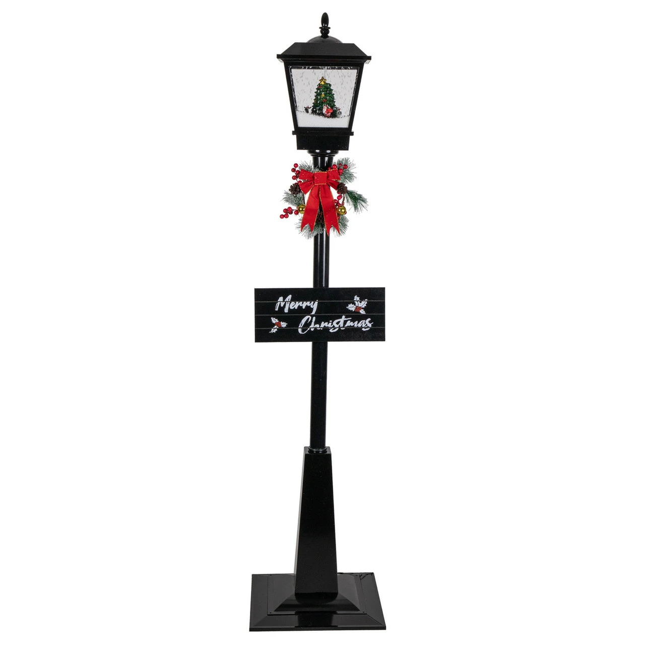 Northlight 70.75" Lighted Musical Snowing Santa And Friends Christmas Street Lamp 1 Northlight 70.75" Lighted Musical Snowing Santa And Friends Christmas Street Lamp