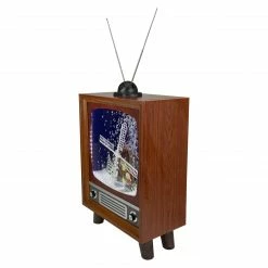 Northlight 21" LED Lighted Musical Snowing Windmill TV Set Decoration -Northlight Shop northlight r92483 2 08760.1646182698