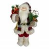 Northlight 18" Standing Santa Christmas Figure With Snow Shoes And Fur Boots