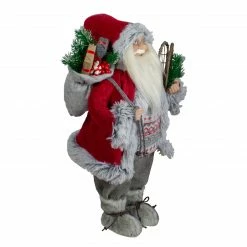 Northlight 18" Standing Santa Christmas Figure With Snow Shoes And Presents -Northlight Shop northlight sa88382 1 81656.1605666732