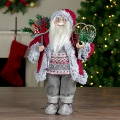 Northlight 18" Standing Santa Christmas Figure With Snow Shoes And Presents -Northlight Shop northlight sa88382 5 20538.1605666732