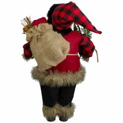 Northlight 18" Standing Santa Christmas Figure With Snow Shoes And Bear -Northlight Shop northlight sa88383 2 39001.1605666733