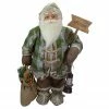 Northlight 2' Standing Santa Christmas Figure Carrying A Welcome Sign