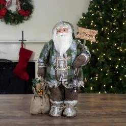Northlight 2' Standing Santa Christmas Figure Carrying A Welcome Sign -Northlight Shop northlight sa91098 styled 41616.1611374228