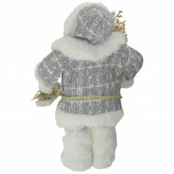 Northlight 12" White And Gold Standing Santa Carrying A Full Sac Of Presents Christmas Figure -Northlight Shop northlight sa91100 2 31749.1611374295