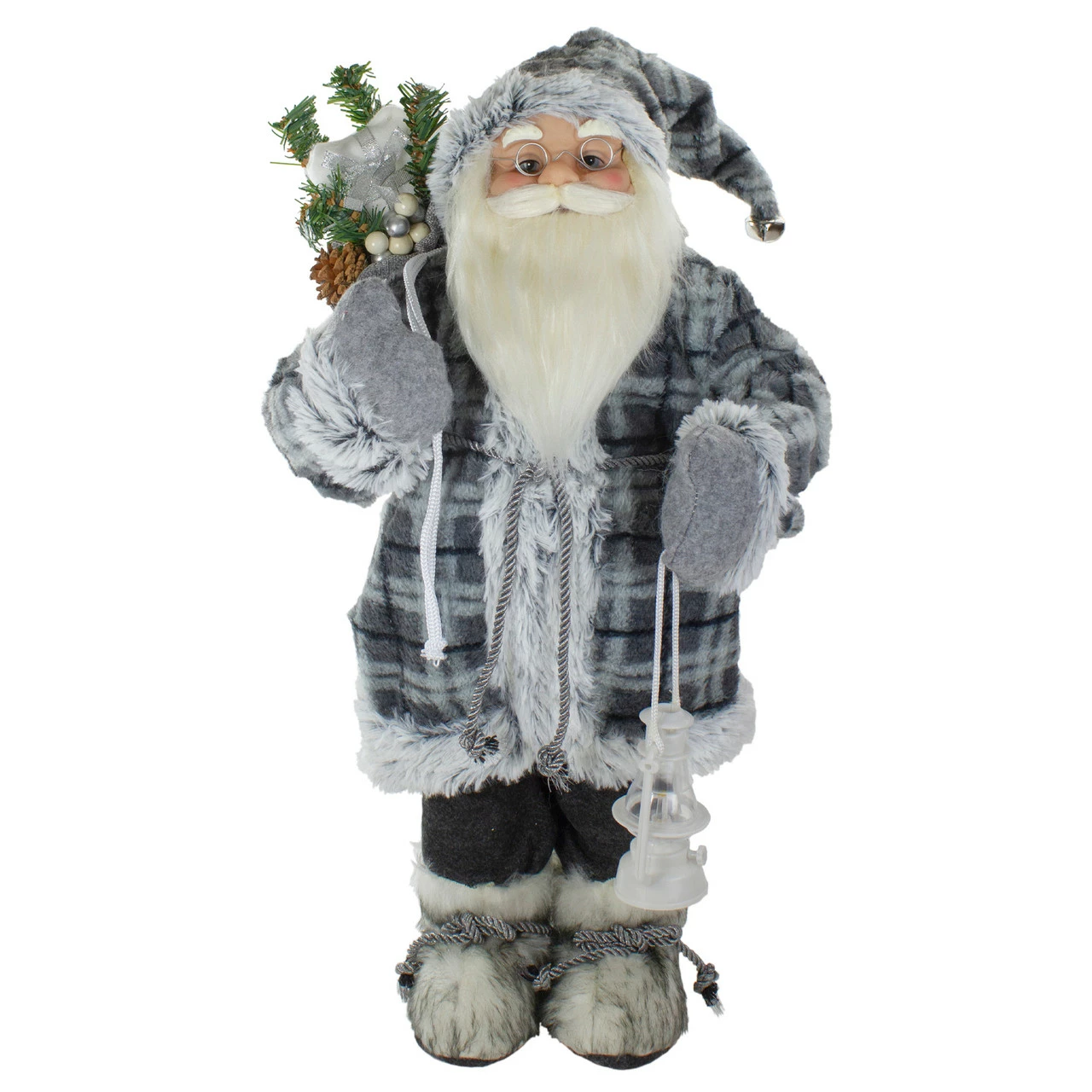 Northlight 2' Standing Santa Christmas Figure Carrying A Lantern 1 Northlight 2' Standing Santa Christmas Figure Carrying A Lantern