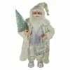 Northlight 2' Standing Santa Christmas Figure Carrying A Green Pine Tree