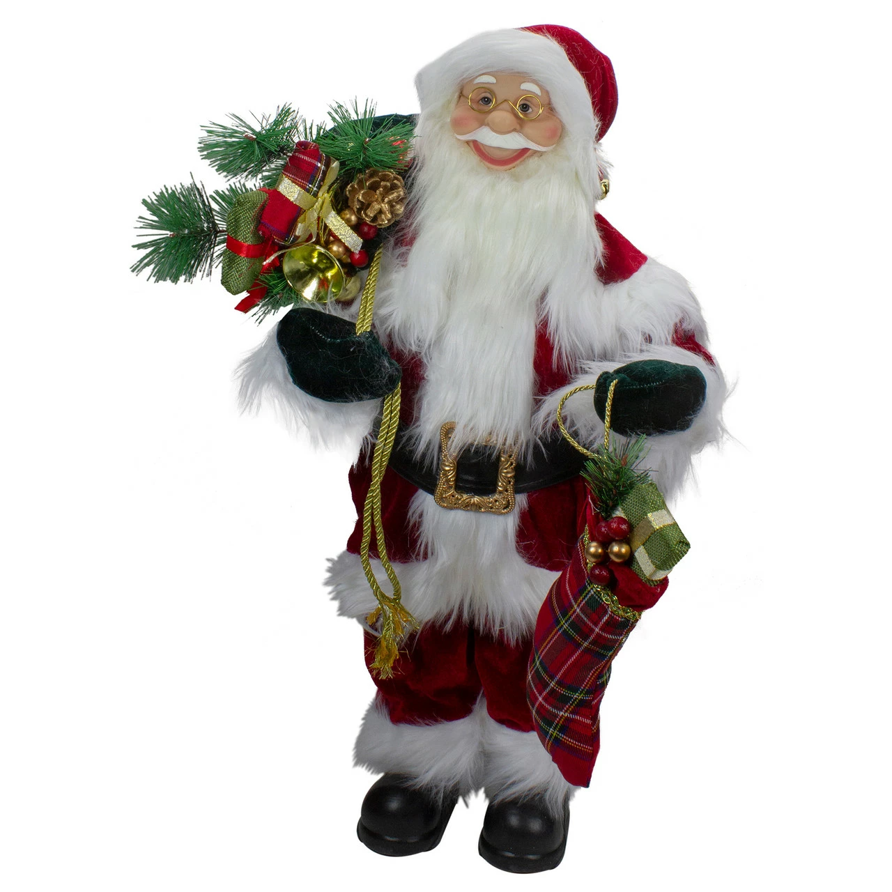 Northlight 2' Standing Santa Christmas Figure With Presents 1 Northlight 2' Standing Santa Christmas Figure With Presents