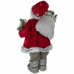 Northlight 2' Standing Santa Christmas Figure Carrying Snow Shoes And Presents -Northlight Shop northlight sa91111 2 37328.1611893473